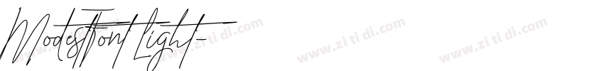 ModestFont Light字体转换